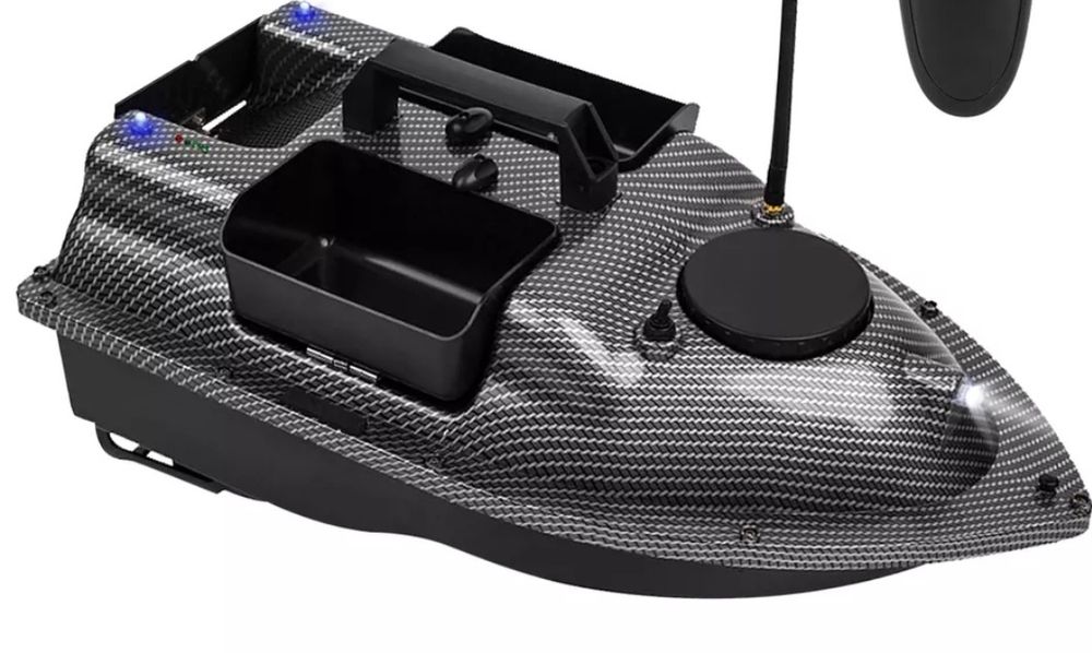 Лодка за захранка карбонова с 40 точков GPS Bait Boat,12000mA батерия