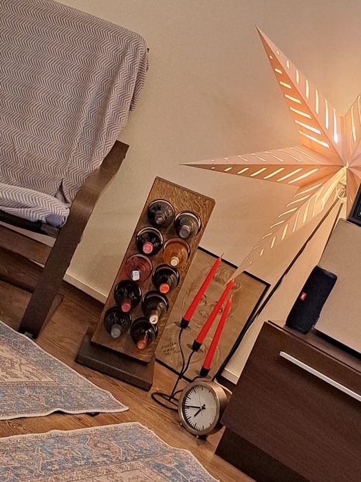 Suport sticle vin lemn masiv