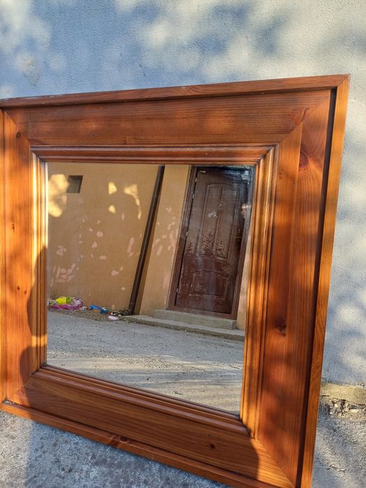 Vând oglindă rustică