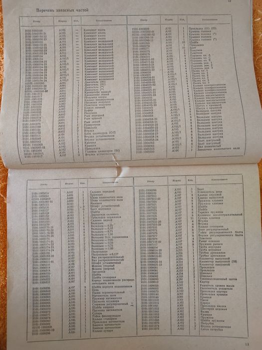 Книга " Каталог ВАЗ-2101"