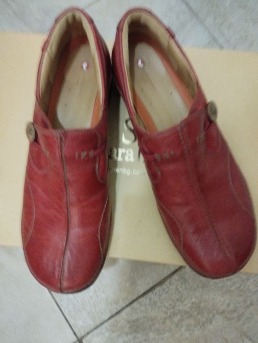 Оригинални обувки от естествена кожа Clarks