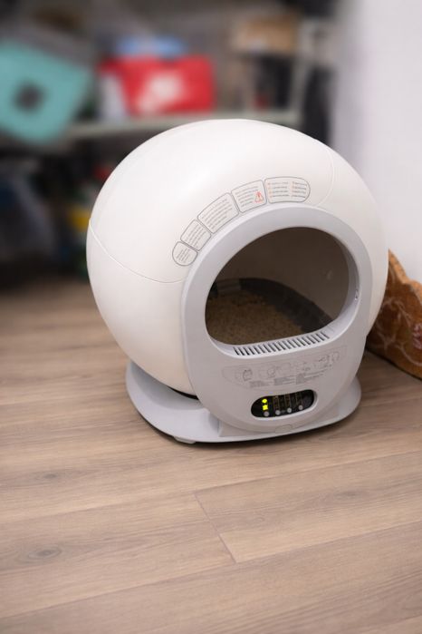 Litiera automata smart Pusha Cat, 9 L , compatibila IOS/ Android