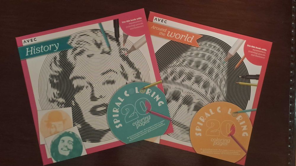 Чисто нови книги за спирално оцветяване - История и Сгради