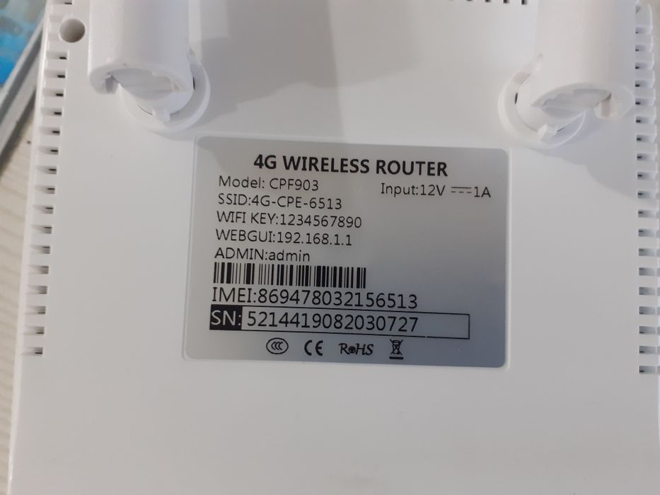 4G Sim Kart Wi-Fi Router