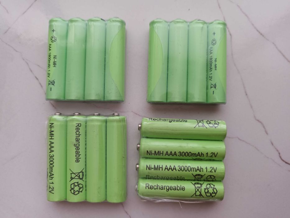 Батерии ААА 1.2V 1800mah,акумулаторни,презареждащи алкални, recharge