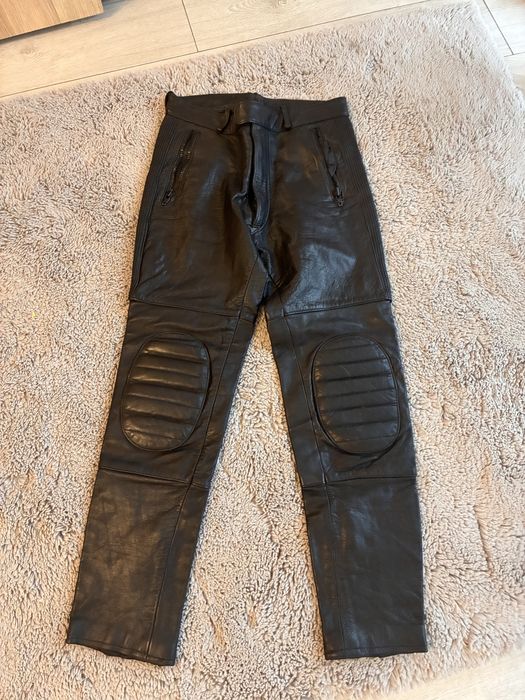 Pantaloni moto piele