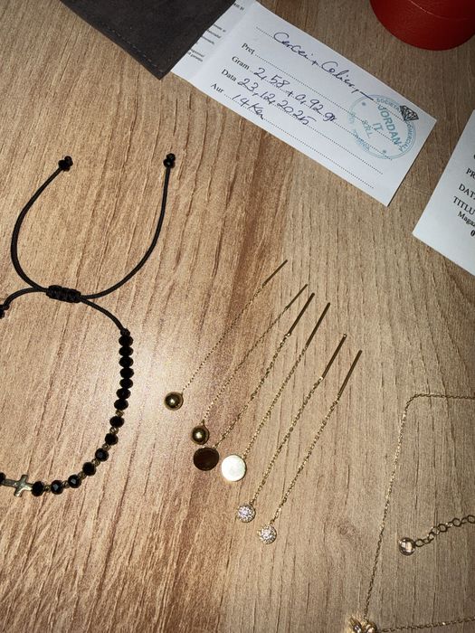 Vand cercei, colier si bratara aur