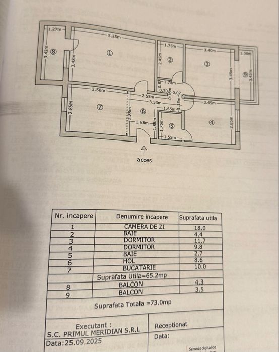 Apartament de vanzare 3 camere centru