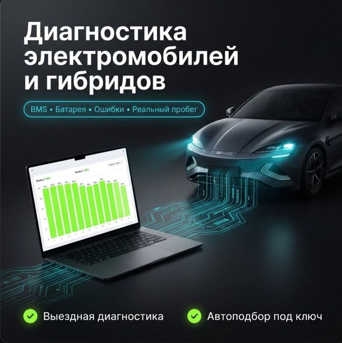Диагностика электромобилей BYD | Батарея, BMS, пробег