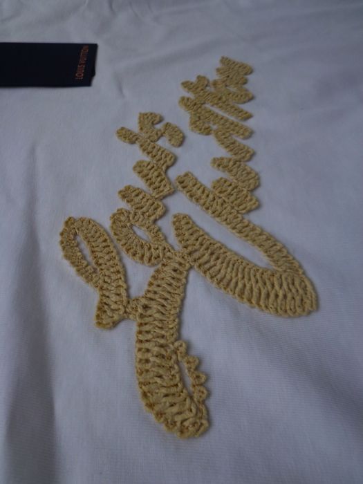 Мъжка тениска Louis Vuitton Embroidered Signature T shirt