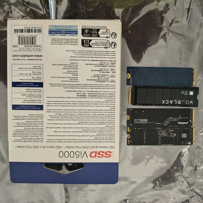 vand ssd 1tb m2 nvme format 2280 pciex 4.0 ca nou second hand