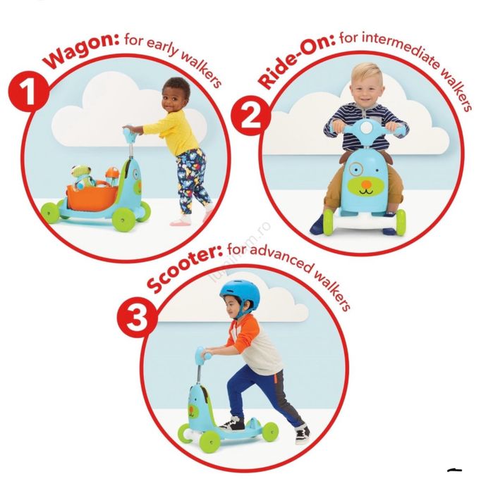 Tricicleta SKIP HOP fara pedale 3 in 1