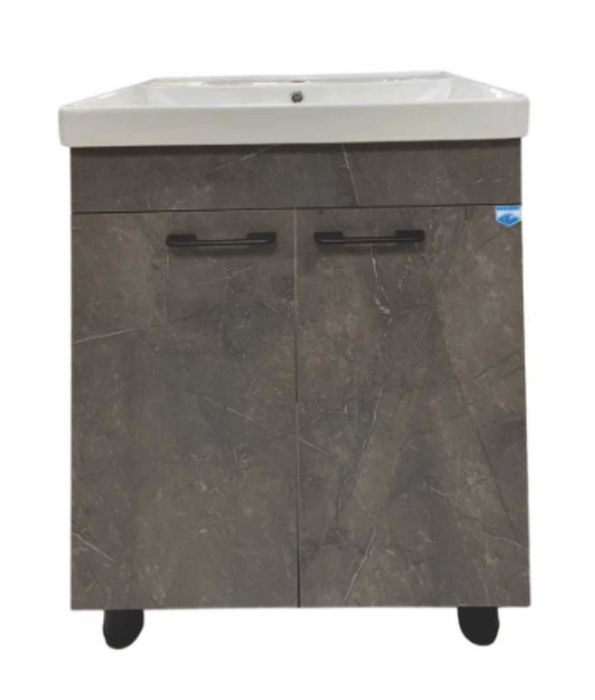 Тумба NEO Breeze 60, напольная, 2 двери бетон