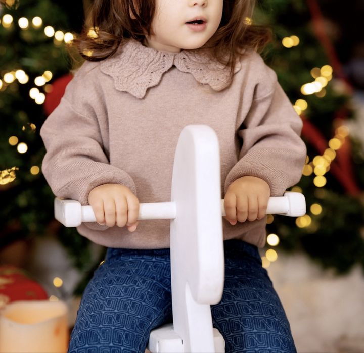 Pulover Zara cu guler si jeggings H&M, 98 cm, 2-3 ani - ca noi