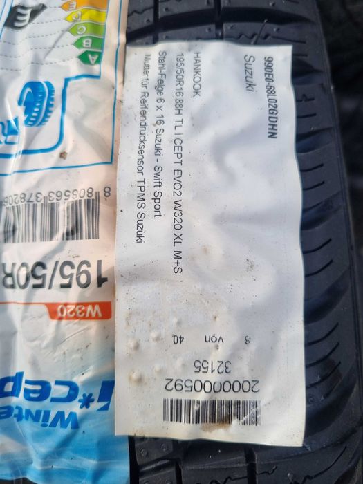Jante Suzuki Swift Toyota Hyundai Kia anvelope iarna Hankook 195 50 16