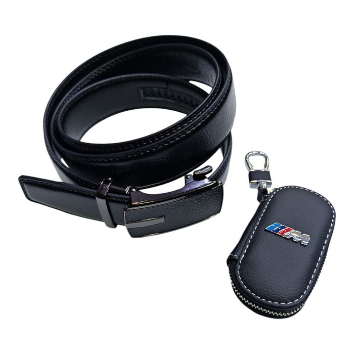 Естествена кожа ключодържател за volvo, bmv MPower Sline Porsche и др.