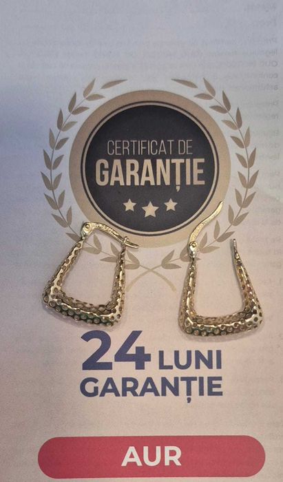 Cercei din aur (AG32 B28669.1) 2 ANI GARANTIE!