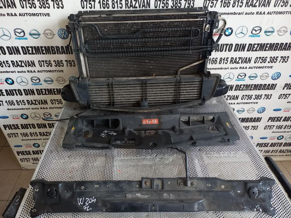 Grup Radiatoare Radiator Apa Clima Intercooler Termocupla Traversa Capota Trager Mercedes C Class W