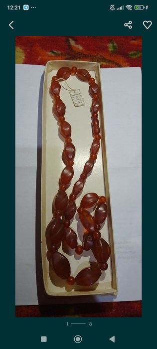 Бусы Янтарь новые