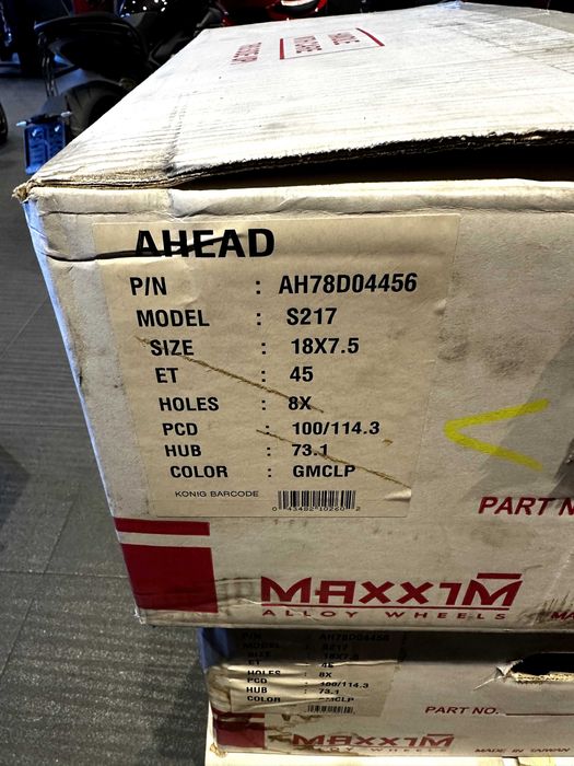 Джанти Maxxim Ahead 18x7.5, 4x100/4x114.3, ET 45