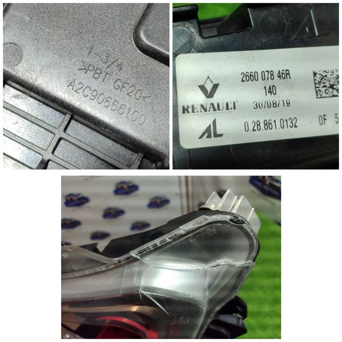 LUMINA DE ZI DREAPTA LED RENAULT CAPTUR 1 FACELIFT / HATCHBACK / SUV MIC / COD OEM A2C90666100 / 266007846R 2017-2020  (4H2)