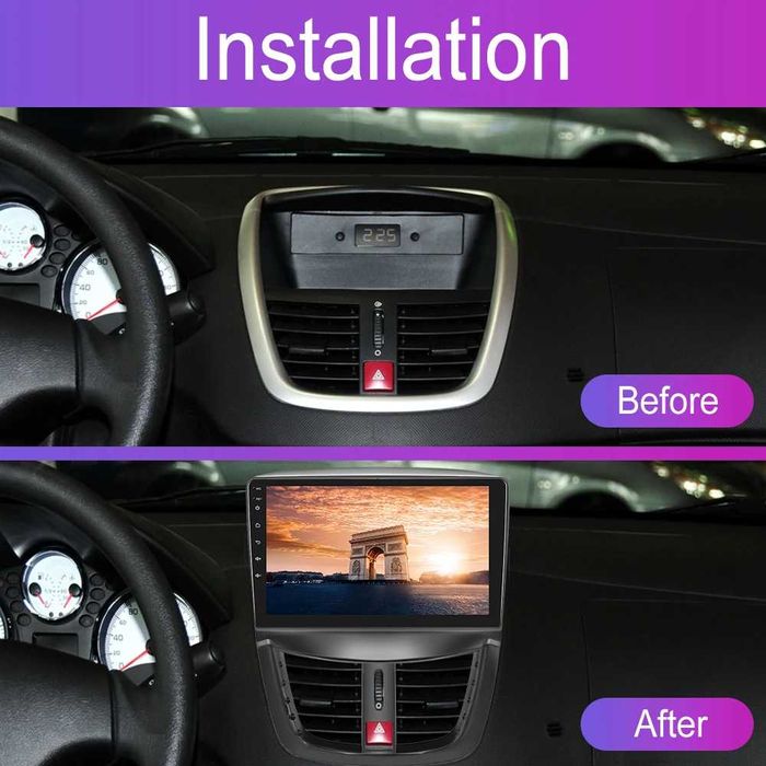 Мултимедия за Peugeot 207 Двоен дин Навигация плеър Android Пежо 207