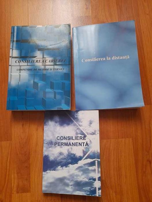 trei carti de consiliere pentru consilier si cadre didactice