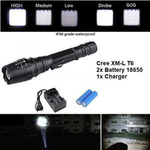 XMLT6,cea mai puternica lanterna cu led cree T6,lumina ca ziua,zoom.