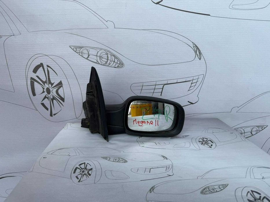 Oglindă Dreaptă 9 PINI Renault Megane 2 2004 / 2002-2009 / Cod OEM E9011105 (5D2)