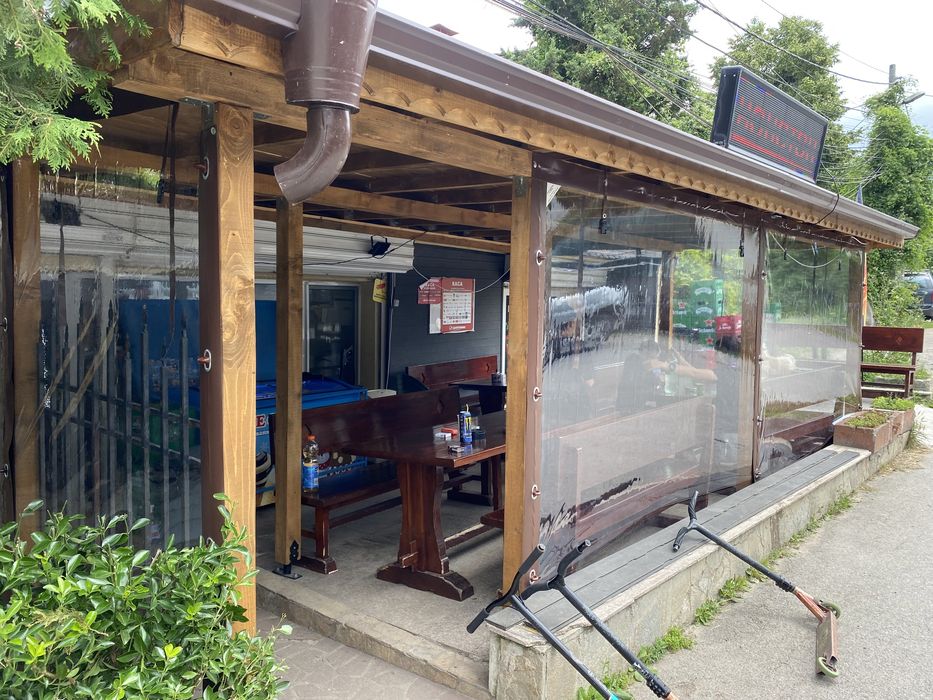 Верроупорни завеси PVC винил кристал ветробрани найлони тенти сенници