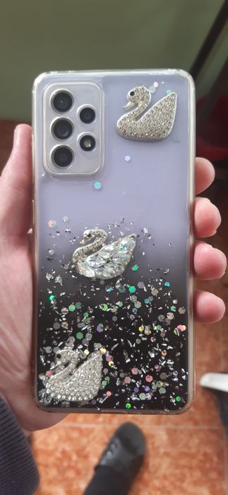 Силиконов кейс за Samsung a52 със лебеди