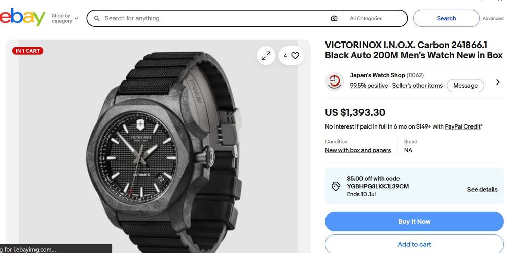 БАРТЕР Victorinox I.N.O.X. Carbon Mechanical
