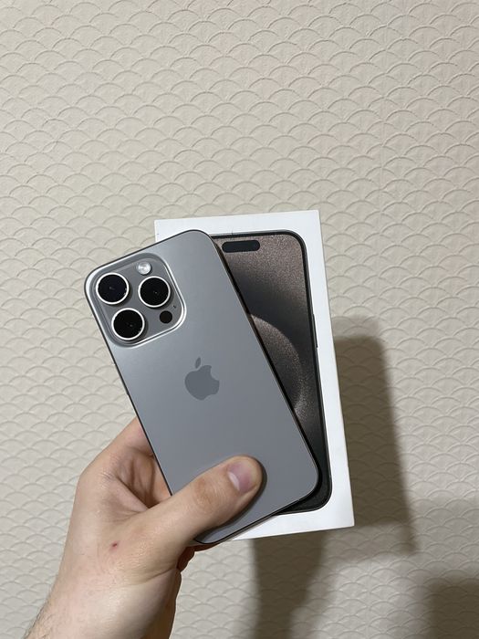 iPhone 15 pro natural titanium в иделае