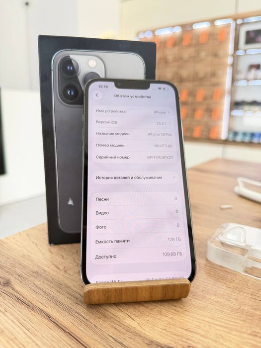 iPhone 13 Pro•128GB/73%Graphite Айфон 13 Про•128Гб/73%Графит