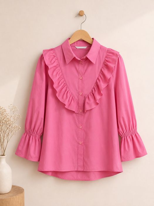 Camașa eleganta fucsia