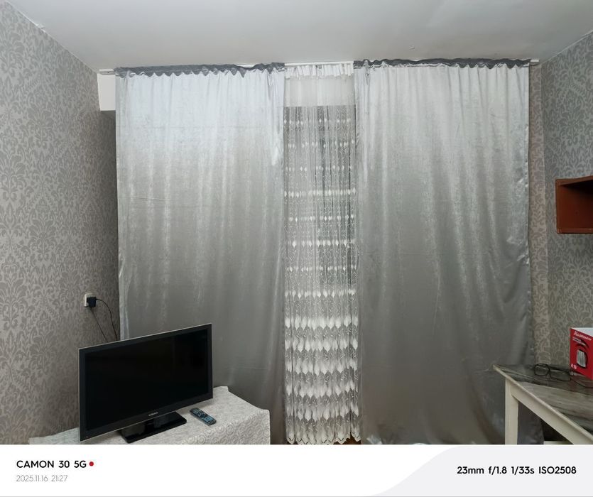 1 ком. квартира (1/3/9). Сергели 4. Бывшее общежитие. Метро - 500 м