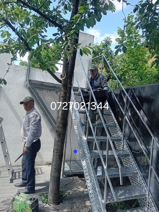 Scări metalice galvanizate