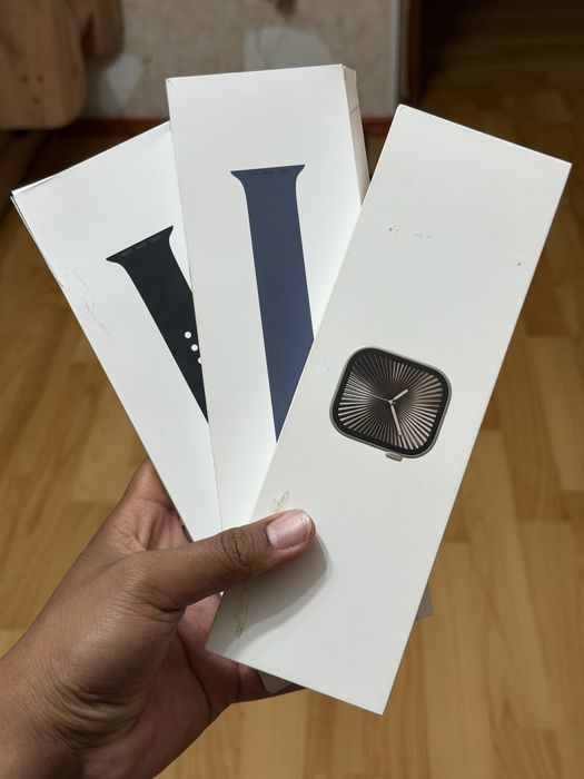 Apple watch 10 42мм titanium Milanese 100%