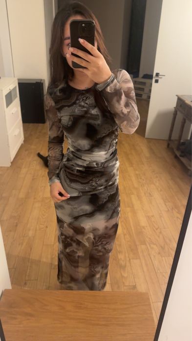 Платье макси Bershka