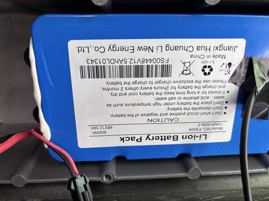 Нова батерия със зарядно 48v 12.5Ah