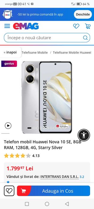 Schimb Huawei Nova 10 See.