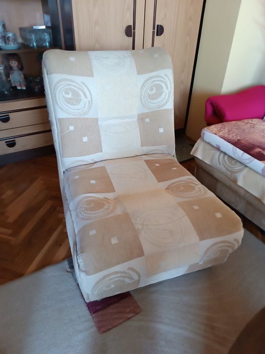 Ъглов диван и два фотьойла