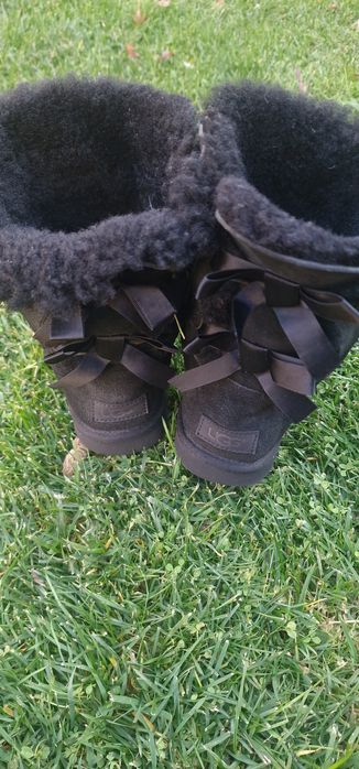 Ugg negre, originale, bailey bow II, 38
