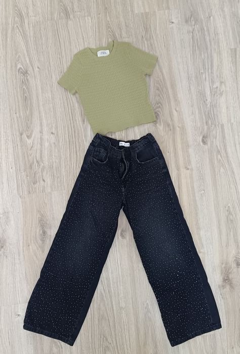 Комплект джинсы Zara на девочку рост 140см