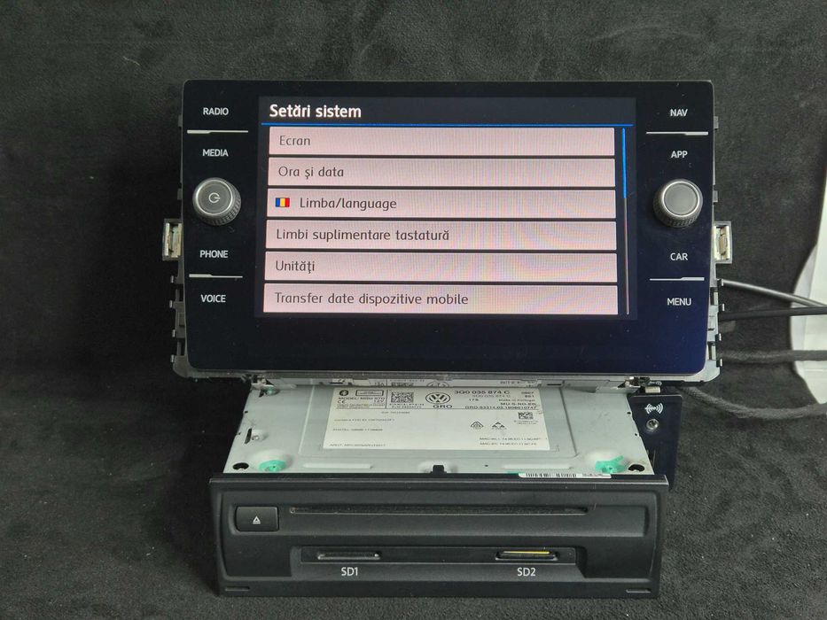 Pachet Navigație Originală MIB2 Display 8 Inch VW Passat B8 & Golf 7