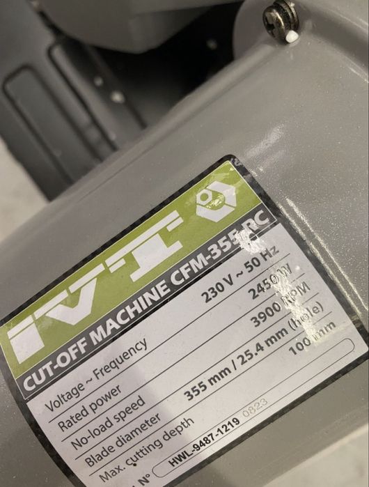 Пила Ivto cut-off machine cfm -355rc