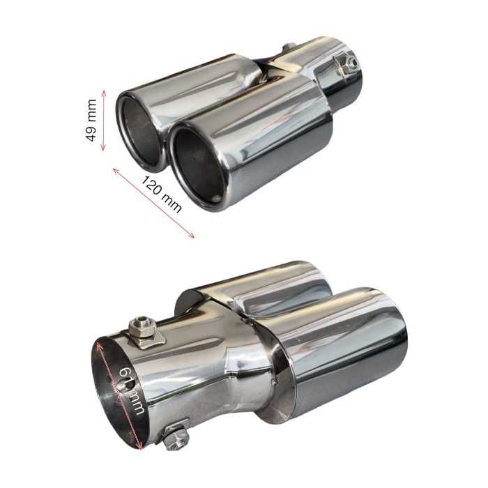 Накрайник ауспух 1991 входа-61мм изхода-120/49мм