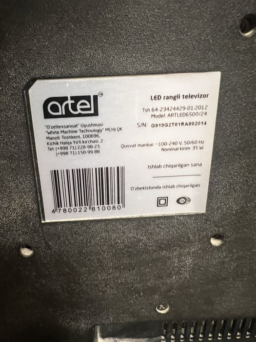 Televizor sotiladi artel 24