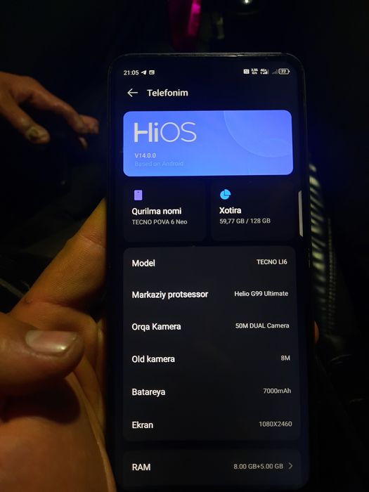 Tecno pova neo 6 ideal