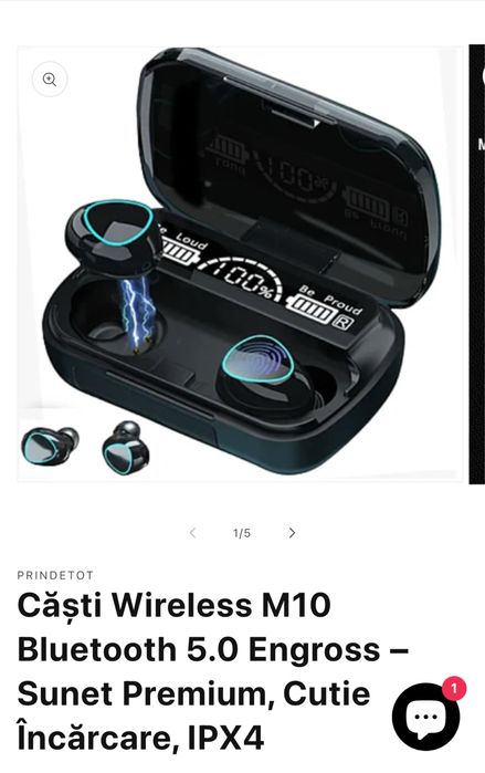 Vând căști Wireless Bluetooth sunet premium,totul este sigilat